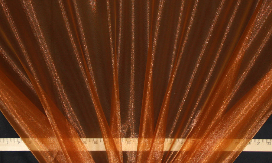 Cinnamon Twinkle Organza Fabric