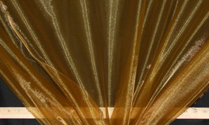 Dark Gold Twinkle Organza Fabric