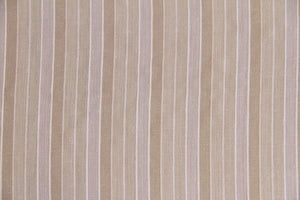 Discount Fabric SEMI-SHEER Taupe Tones Stripe Drapery