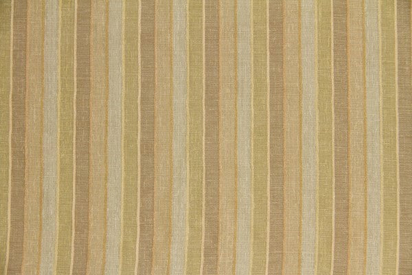 Discount Fabric SEMI-SHEER Gold Tones Stripe Drapery