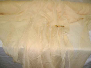 Discount Fabric SHEER Sunshine Yellow Crushed Voile Drapery