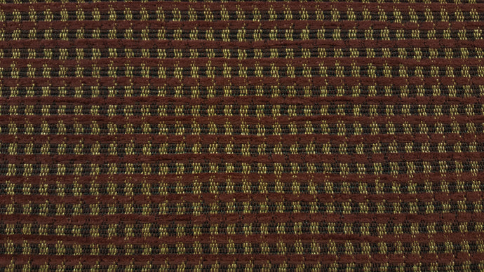 Discount Fabric UPHOLSTERY Burgundy & Gold Stripe