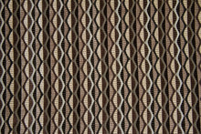 Discount Fabric CHENILLE Black & Brown Chain Link Upholstery & Drapery