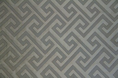 Discount Fabric JACQUARD Blue Grey Maze Upholstery & Drapery