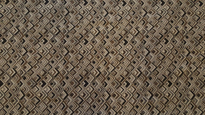 Discount Fabric JACQUARD Taupe, Gray, Black & Brown Diamond Geometric Upholstery
