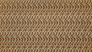 Discount Fabric JACQUARD Burnt Orange, Brown, Cream & Tan Chevron Upholstery