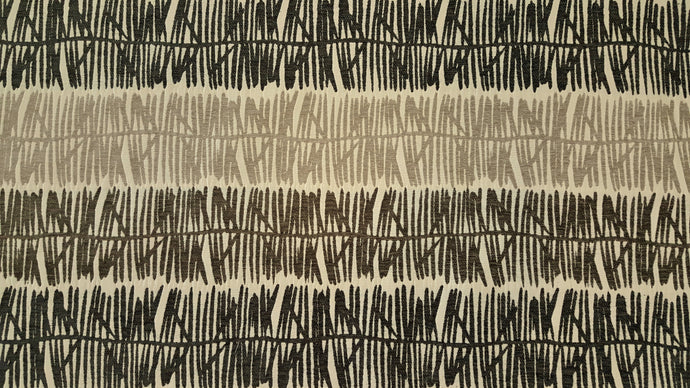 Discount Fabric JACQUARD Black, Taupe & Oatmeal Abstract Upholstery