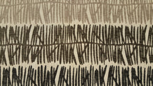 Discount Fabric JACQUARD Black, Taupe & Oatmeal Abstract Upholstery