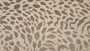 Discount Fabric JACQUARD Taupe & Oatmeal Abstract Upholstery