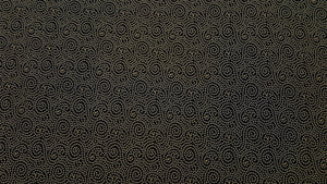 Discount Fabric JACQUARD Black, Taupe & Gold Geometric Upholstery
