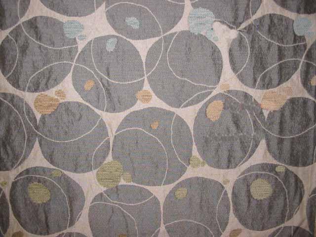 Discount Fabric JACQUARD Gray Bubble Upholstery & Drapery