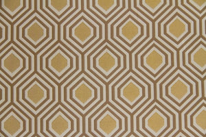 Discount Fabric JACQUARD Taupe, Beige & Light Gold Upholstery