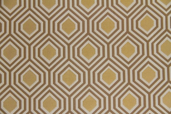 Discount Fabric JACQUARD Taupe, Beige & Light Gold Upholstery