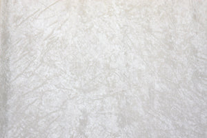 White Crushed Velour Fabric