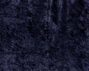 Navy Crushed Velour Fabric