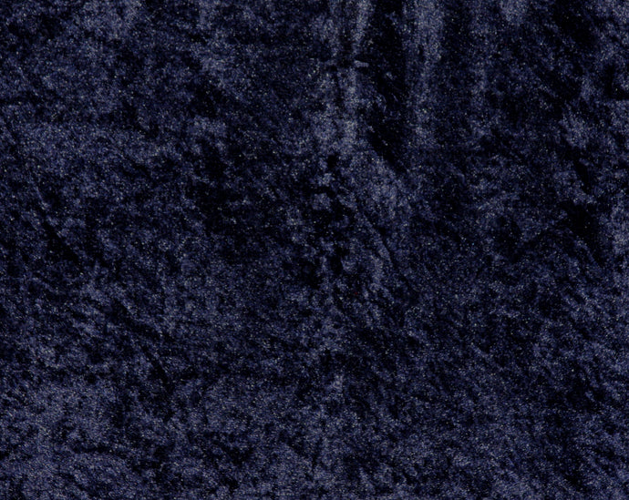 Navy Crushed Velour Fabric