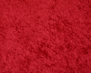 Plush Red Fabric by the Yard