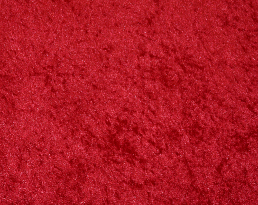 Red Crushed Velour - WHOLESALE FABRIC - 15 Yard Bolt – In-Weave Fabric
