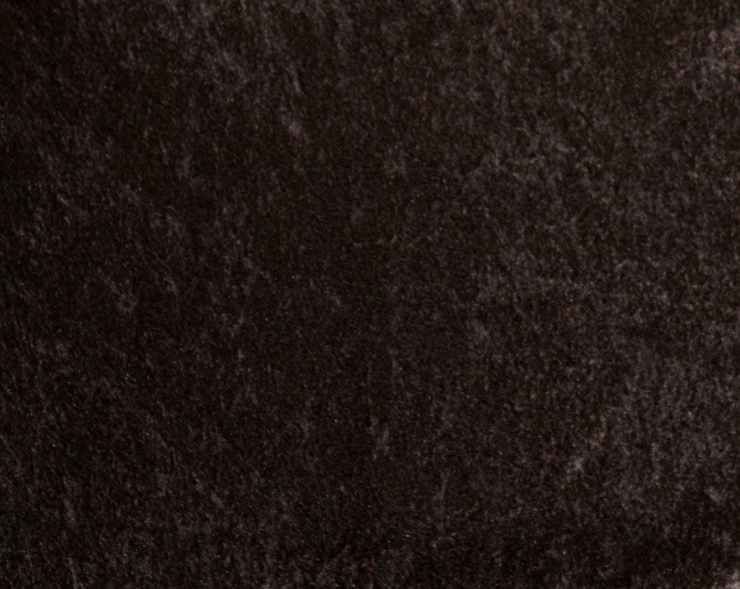 Black Crushed Velour - WHOLESALE FABRIC - 15 Yard Bolt