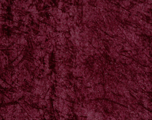 Burgundy Crushed Velour Fabric