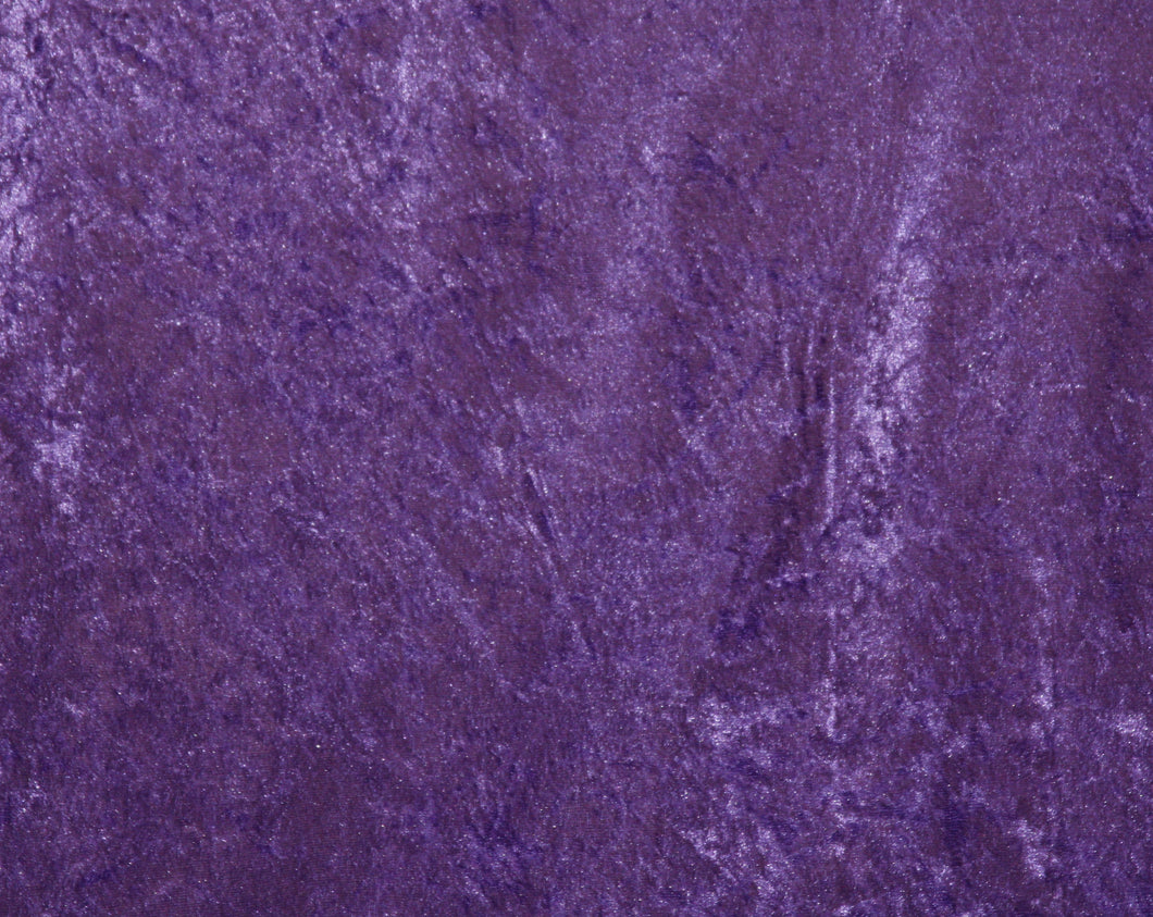 Purple Crushed Velour Fabric