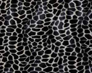 Giraffe Velour Animal Print Fabric
