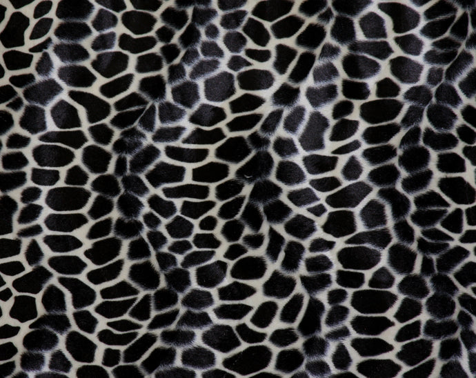 Giraffe Velour Animal Print Fabric