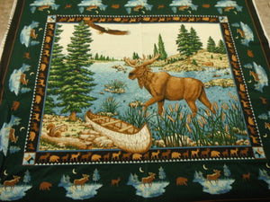 Moose Lake WALL HANGING 100% Cotton Fabric