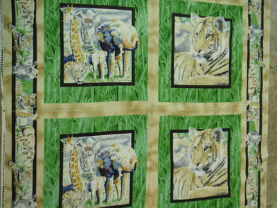 Its Zoological PILLOW PANEL 100% Cotton Fabric