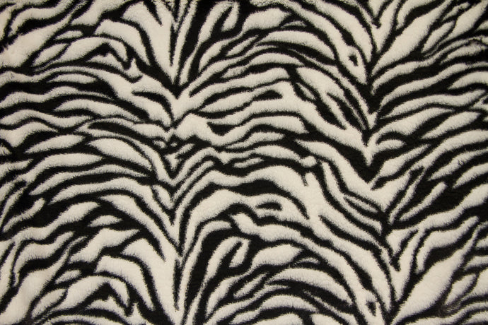 Safari Minky Fabric--Zebra
