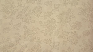 Discount Fabric POLY/COTTON Light Beige & Taupe Floral