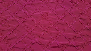 Fuchsia Crisscross Ribbon Taffeta Fabric