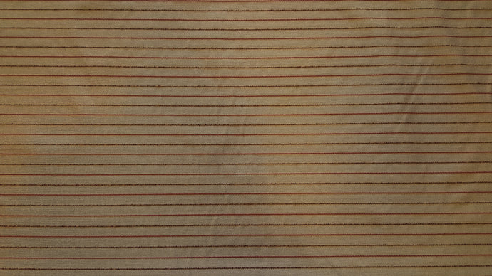 Discount Fabric JACQUARD Brick Red & Brown Stripe Drapery