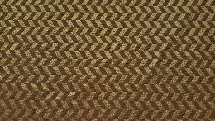 Discount Fabric JACQUARD Taupe & Bronze Chevron Drapery