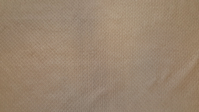 Discount Fabric JACQUARD Taupe Small Diamond Quilted Drapery