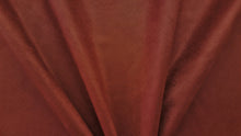 Discount Fabric DRAPERY Brick Red Dotted Suede