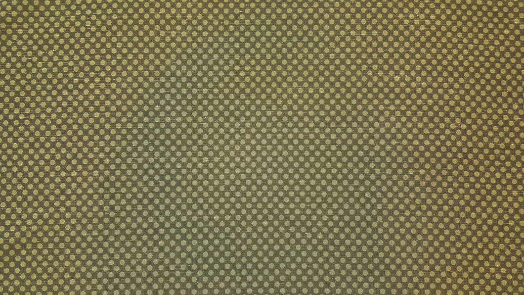 Discount Fabric DRAPERY Olive Yellow Dot