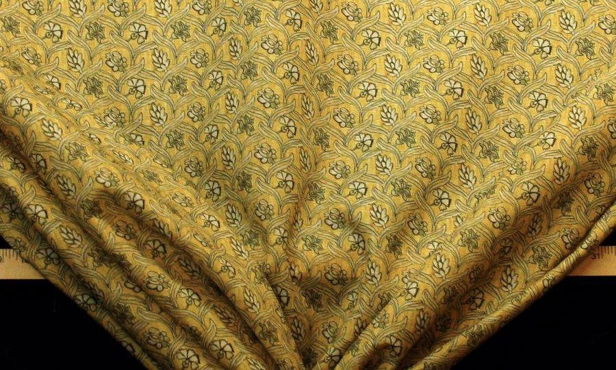 Discount Fabric DRAPERY Yellow Floral