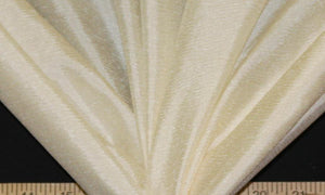 Discount Fabric DRAPERY Ivory Crinkled Satin