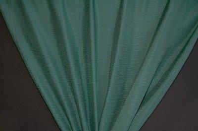 Discount Fabric DRAPERY Emerald Green Crinkled Satin