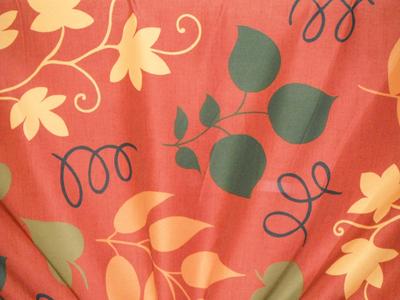 Discount Fabric DRAPERY OR BEDSPREAD Autumn Leaves