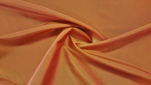 Burnt Orange Two Tone Taffeta Fabric