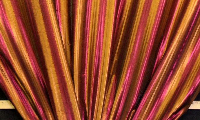 Discount Fabric FAUX SILK Fuschia Burst Drapery