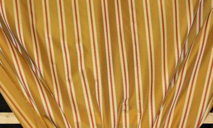Discount Fabric FAUX SILK Sunset Stripe Drapery