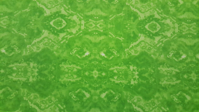 Green Abstract Double Napped Flannel