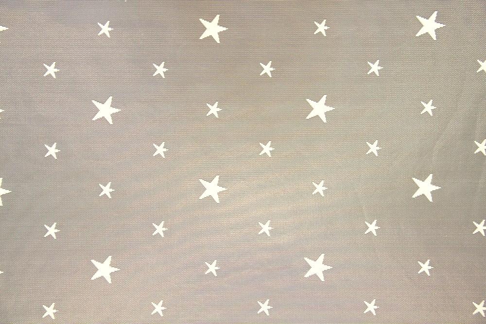 Discount Fabric LACE Ivory Star Curtain & Tablecloth