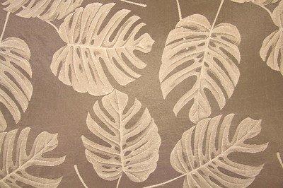 Discount Fabric LACE Extra Wide Tan Large Leaf