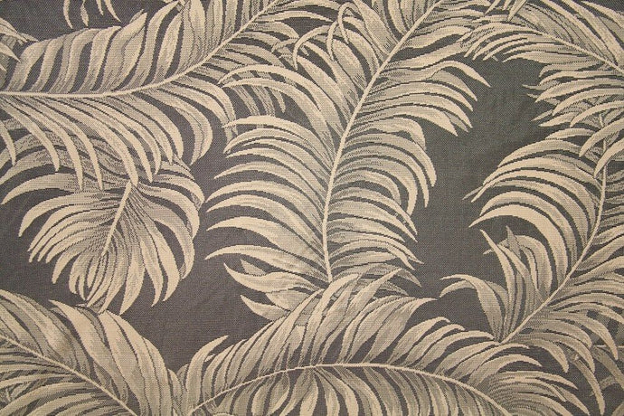 Discount Fabric LACE Extra Wide Forest Large Palm Leaf
