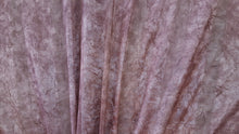 Discount Fabric SEMI-SHEER Mauve Mottled Crushed Stripe Drapery