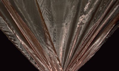 Dark Brown Organza Fabric